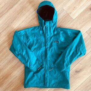 Vintage Patagonia Mens Torrentshell Jacket size Small Blue-Green Nylon 83616